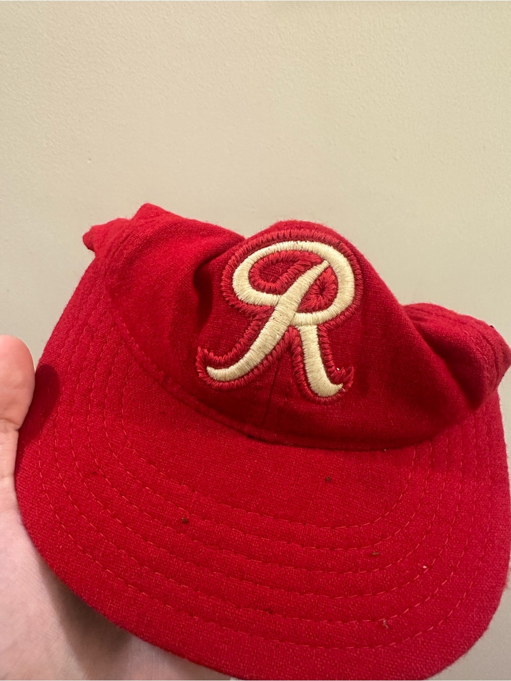 Seattle rainiers vintage wool Cap with Embroidered 'R' damaged see pictures